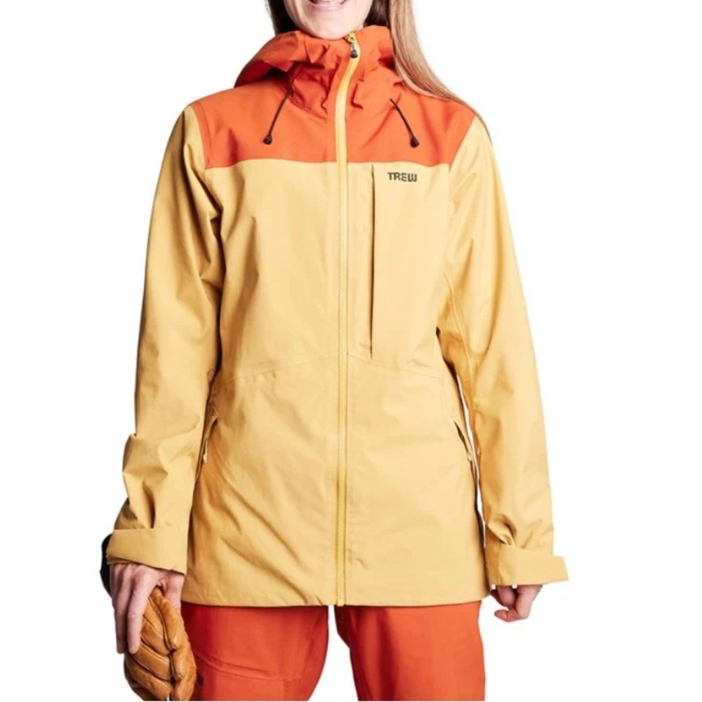 Women's Two-Tone Jacket - Yellow and Orange